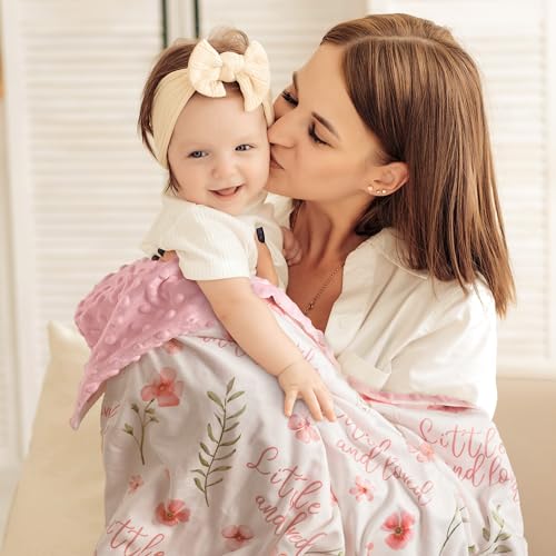 CIVARUA KIDS Fleece Baby Blanket - Soft Minky Receiving Blanket 30"x40"