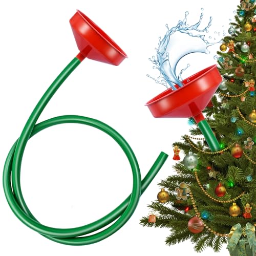 Christmas Tree Watering Funnel System with 60-Inch Hose & Wide Spout