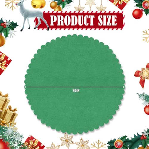 35-Inch Christmas Tree Stand Mat - Non-Slip Waterproof Felt Floor Protector