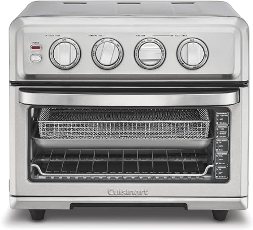 Air Fryer Toaster Oven with Grill, 8-in-1 1800W Stainless Steel Countertop Oven