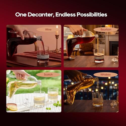 High Heel Whiskey Decanter Set 750ml with 2x350ml Glasses – Glass Shoe Gift