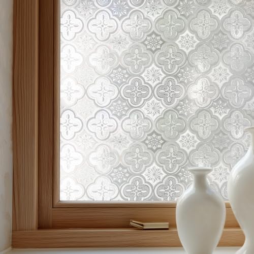Decorative Window Privacy Film - Anti-Glare, UV Blocking, Easy Install