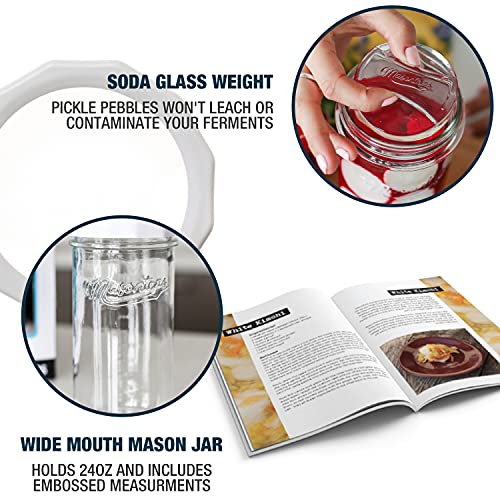 Vegetable Fermentation Jar Starter Set with Airlock Lid and Weight