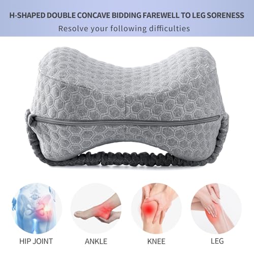 Ergonomic Heart-Shaped Knee Pillow - Memory Foam for Side Sleepers