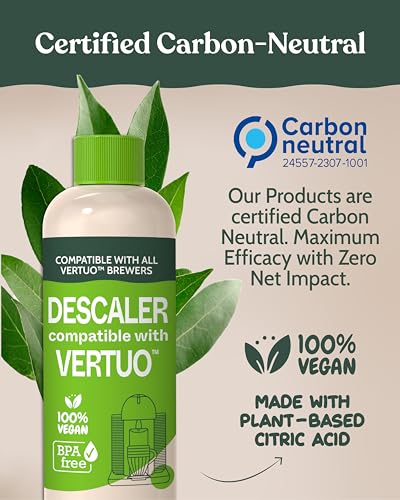 Coffee Machine Descaling Solution, Plant-Based Cleaner - 2 Pack