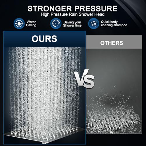 10-Inch Rainfall Shower Head Combo with Handheld Spray and Extension Arm