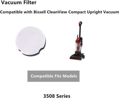 Bissell Replacement Filters - Compatible with CleanView Compact Vacuum Models 3508 | 2-Pack