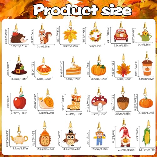 36Pcs Fall Tree Ornaments, Double-Sided Acrylic Autumn Hanging Decorations