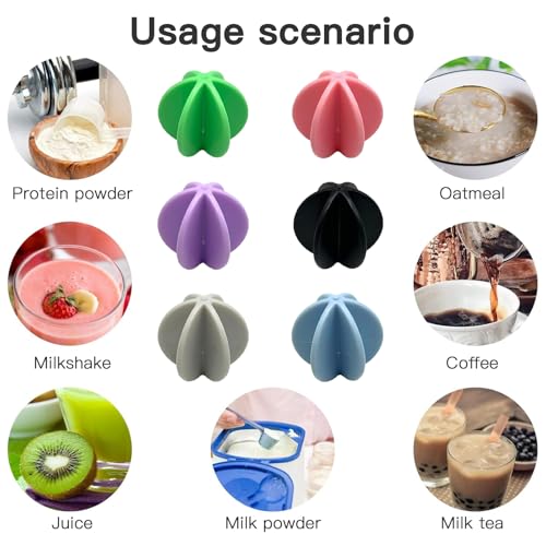 1.77 Inch Diameter Protein Shaker Balls - Set of 6, Plastic Replacement Balls for Shaker Bottles