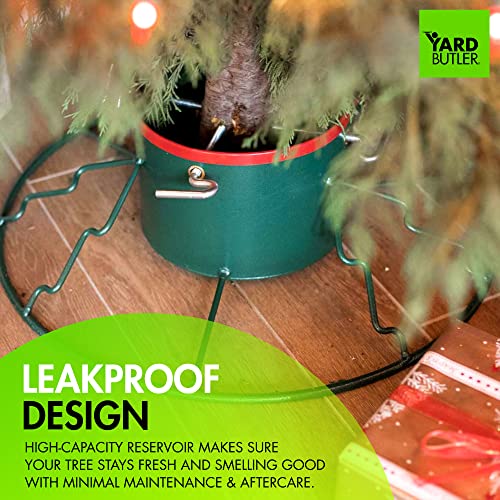 Heavy Duty Steel Christmas Tree Stand for 6-12 Ft Live Trees, Green