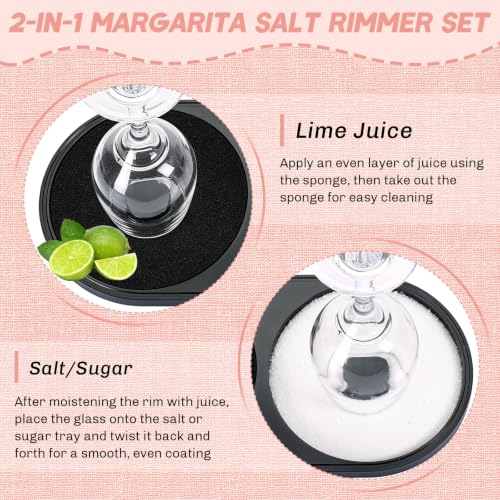 2-in-1 Margarita Salt Rimmer Set with Sponge