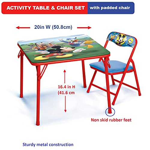 Toddler Activity Table and Padded Chair Set - Sturdy Metal Construction