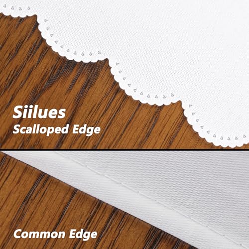 Siilues 60 x 120 Inch Christmas Tablecloth - Rectangular Premium Polyester