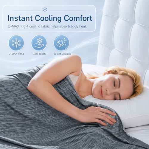Cooling Blanket for Hot Sleepers - Breathable Queen Size 90"x90"