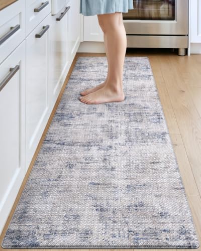 Anti-Fatigue Kitchen Runner Rug, 23" x 86" Memory Foam Cushioned Floor Mat