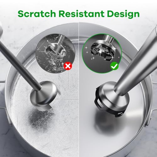 1100W Immersion Hand Blender Set - 5-in-1 Variable Speed Stick Mixer