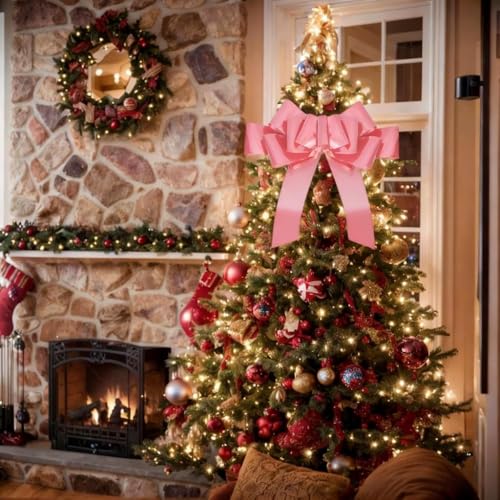 30-Inch Giant Pink Car Bow - Extra Large Pull Bow for New Car Gift Decor