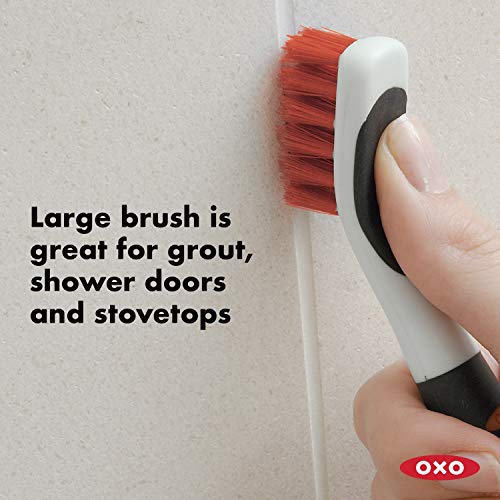 Deep Clean Brush Set - 2-Piece Detail Cleaning Brushes for Grout & Tile