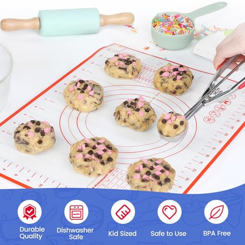 11-Piece Kids Baking and Cooking Set with Utensils and Cookbook