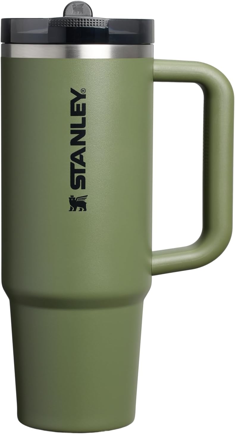STANLEY Quencher ProTour 30 oz Tumbler - Leakproof Lid, Built-In Straw & Handle | Insulated Stainless Steel | BPA-Free - Dried Pine VRT