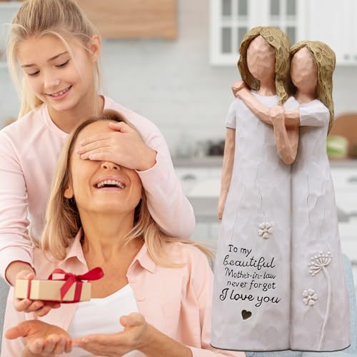 Mother in Law Gifts Figurine - Heartfelt Daughter & Mother Bond Gift for Birthday, Christmas, or Mother's Day - AcowSpt