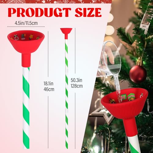 Christmas Tree Watering Funnel System with 48-Inch Long Hose & Wide Mouth