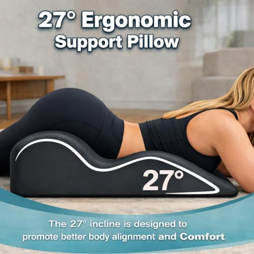 Ergonomic Memory Foam Wedge Pillow for Support and Elevation