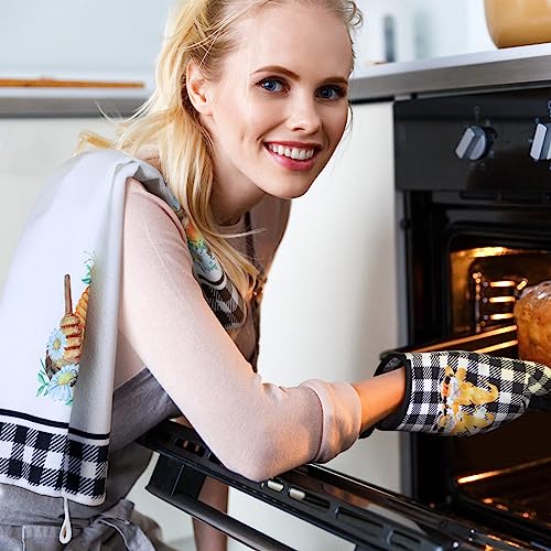 6-Piece Bee Kitchen Set: Oven Mitts, Pot Holders, and Dish Towels