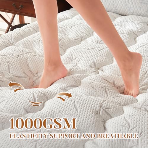 Primesoft Queen Size Mattress Topper - Thick Waterproof Pillow Top Pad