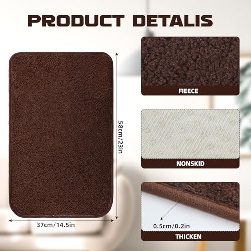 Recliner Headrest Covers Set - Non-Slip Sofa Protector (Coffee)