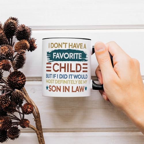 Fatbaby Son-in-Law Coffee Mug Gift - Funny 11oz Ceramic Cup for Father's Day, Birthday, Christmas