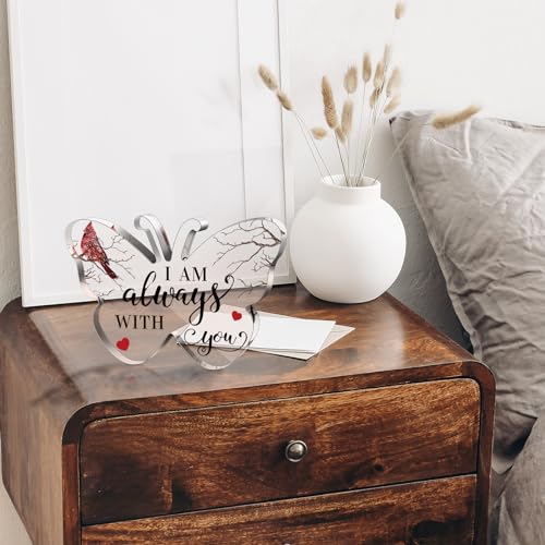 Yalikop I Am Red Cardinal Memorial Gift 5.9 x 0.6 Inches - Sympathy Keepsake
