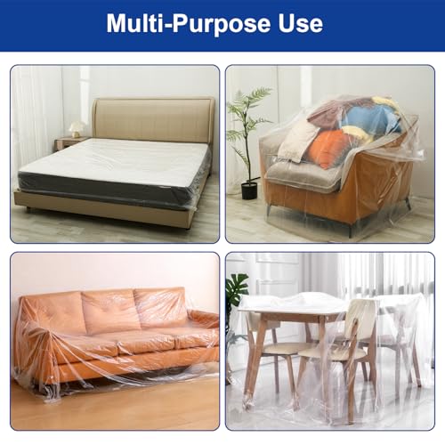 King Size Mattress Bags for Moving and Storage - 2 Pack, Waterproof & Dustproof