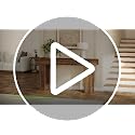 63-Inch Industrial Console Table, Wooden Entryway and Sofa Table in Oak