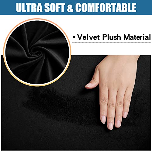 Velvet Dining Chair Covers Set of 4 | Soft Stretch Fit, Washable