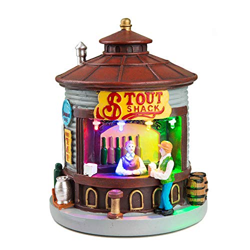 Inn(o)dept12 Christmas Village Stout Shack Lit House – LED Lighted Market Scene Accessory