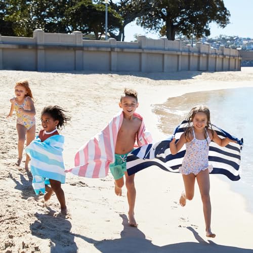 Quick-Dry Beach Towel, Lightweight Sand-Free Microfiber Travel Towel, Pink