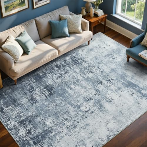 6x9 Ft Large Abstract Area Rug, Washable Non-Slip Floor Carpet for Living Room