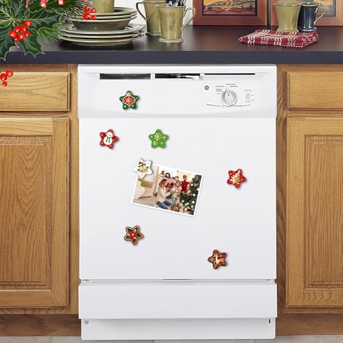 Morcart Xmas 1375 Star Christmas Refrigerator Magnets 30PCS Holiday Decor