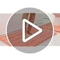 ACCUMTEK Striped Grey Chenille Bath Mat 32"x20" Non-Slip Shaggy Rug