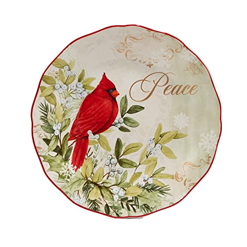Certified International Winter's Medley Medium 8.5" Salad & Dessert Plates Set of 4