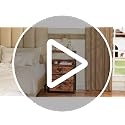 Tall Nightstand with 4 Fabric Drawers & Wood Top - Bedside Dresser