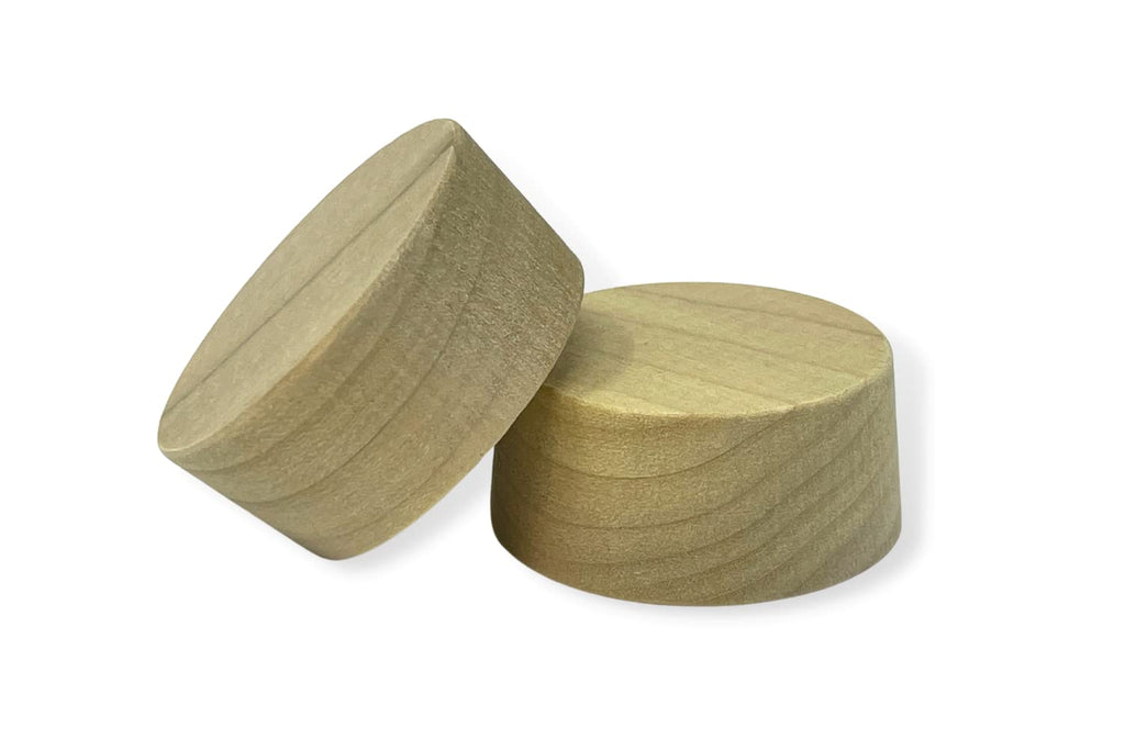 2-Inch Poplar Wood Bourbon Wine Barrel Cask Keg Bung Plug - Great for Home Brewers, Distillers, Wine Enthusiasts (2-Pack)