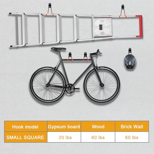 Heavy Duty Wall Hook 2 Pack Garage Tool Organizer & Storage Hanger