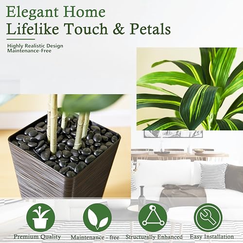 5FT Artificial Dracaena Tree - Realistic Faux Plant for Home Decor