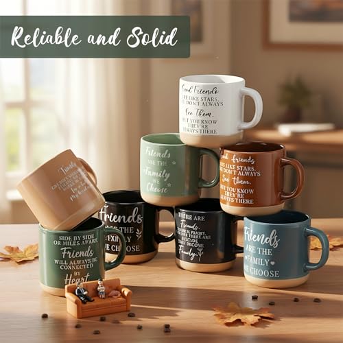 Ferrochef 8-Piece Friendship Mugs Gift Set Ceramic Coffee Cups