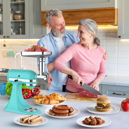 16-Piece Metal Meat Grinder Attachment Set for Stand Mixers