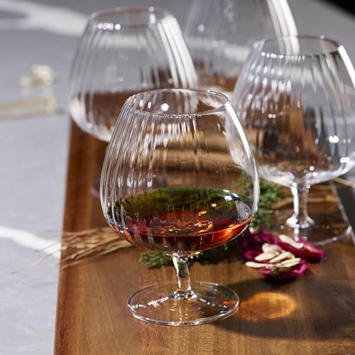 LEMONSODA Set of 2 Crystal Whiskey & Bourbon Snifter Glasses, 20oz