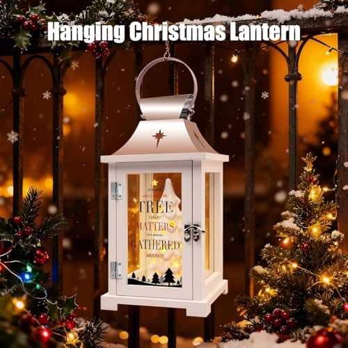Light-Up Ceramic Christmas Tree Figurine - LED Holiday Tabletop Decor