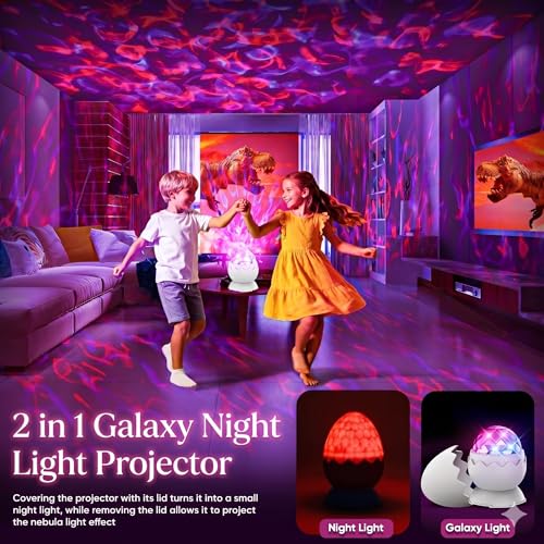Ocean Wave Galaxy Light Projector with Remote, 8 Modes LED Night Lamp